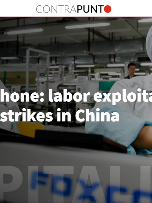 “Dying for an iPhone: Labor Exploitation, Migration and Strikes in China”                    [Morir por un iPhone: explotación laboral, migraciones y huelgas en&nbsp;China],