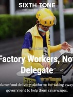 Dr Jenny Chan interviewed by Wu Peiyue for Sixth Tone on Chinese&nbsp;employment