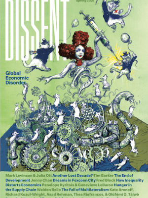 Jenny Chan, with Mark Levinson. 2021. “Dreams and Defiance in Foxconn City: An Interview.” Dissent (Spring):&nbsp;33-40.